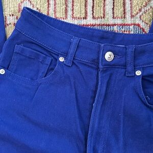 H&M Divided wide leg blue pants 4